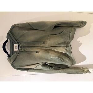 BDG Olive Green Zip-Up Hoodie Sweatshirt Medium